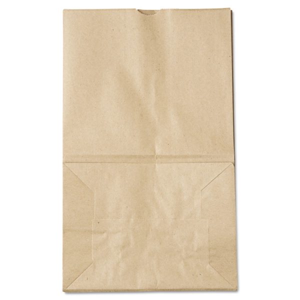 Grocery Paper Bags, 40 lb Capacity, #20 Squat, 8.25" x 5.94" x 13.38", Kraft, 500 Bags - Image 2