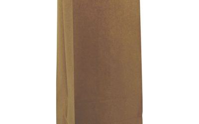 Grocery Paper Bags, 40 lb Capacity, #25, 8.25″ x 5.25″ x 18″, Kraft, 500 Bags