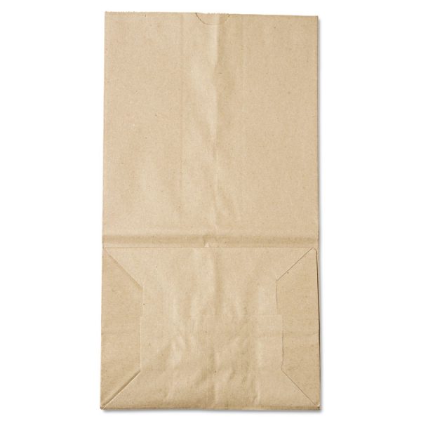 Grocery Paper Bags, 40 lb Capacity, #25 Squat, 8.25" x 6.13" x 15.88", Kraft, 500 Bags - Image 2