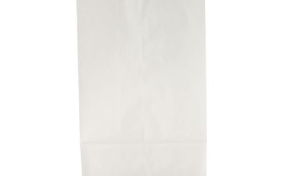 Grocery Paper Bags, 35 lb Capacity, #10, 6.31″ x 4.19″ x 13.38″, White, 500 Bags
