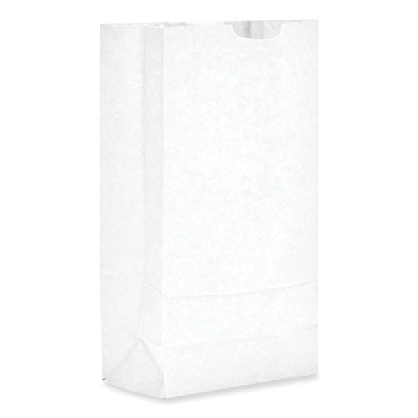 Grocery Paper Bags, 35 lb Capacity, #10, 6.31" x 4.19" x 13.38", White, 500 Bags - Image 6