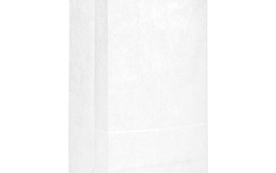 Grocery Paper Bags, 40 lb Capacity, #20, 8.25″ x 5.94″ x 16.13″, White, 500 Bags