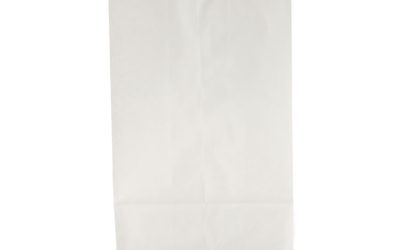 Grocery Paper Bags, 35 lb Capacity, #6, 6″ x 3.63″ x 11.06″, White, 500 Bags
