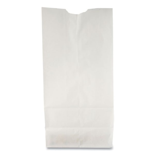 Grocery Paper Bags, 35 lb Capacity, #6, 6" x 3.63" x 11.06", White, 500 Bags