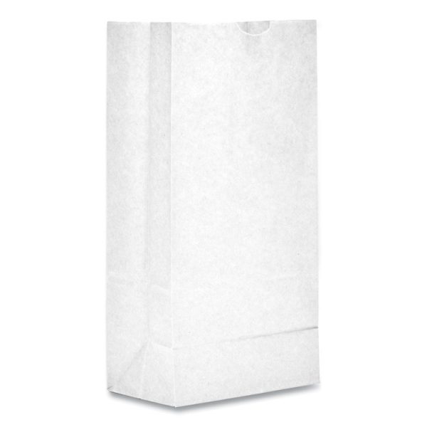 Grocery Paper Bags, 35 lb Capacity, #8, 6.13" x 4.17" x 12.44", White, 500 Bags - Image 3