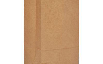 Grocery Paper Bags, 57 lb Capacity, #12, 7.06″ x 4.5″ x 13.75″, Kraft, 500 Bags