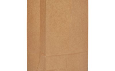 Grocery Paper Bags, 60 lb Capacity, #12, 7.06″ x 4.5″ x 12.75″, Kraft, 1,000 Bags