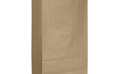 Grocery Paper Bags, 57 lb Capacity, #16, 7.75″ x 4.81″ x 16″, Kraft, 500 Bags