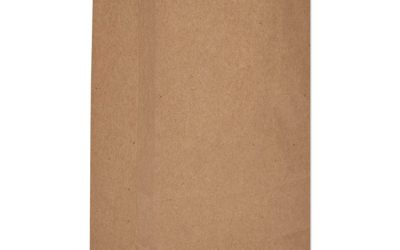Grocery Paper Bags, 52 lb Capacity, #3, 4.75″ x 2.94″ x 8.04″, Kraft, 500 Bags