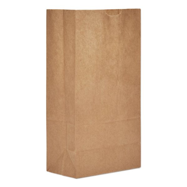 Grocery Paper Bags, 50 lb Capacity, #5, 5.25" x 3.44" x 10.94", Kraft, 500 Bags