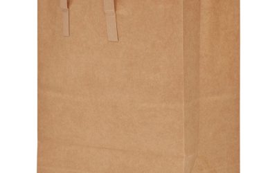 Handle Bag, 12″ x 7″ x 14″, Brown, 300/Bundle