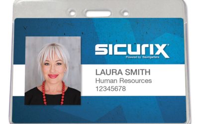 Sicurix Proximity Badge Holder, Horizontal, 4w X 3h, Clear, 50/pack