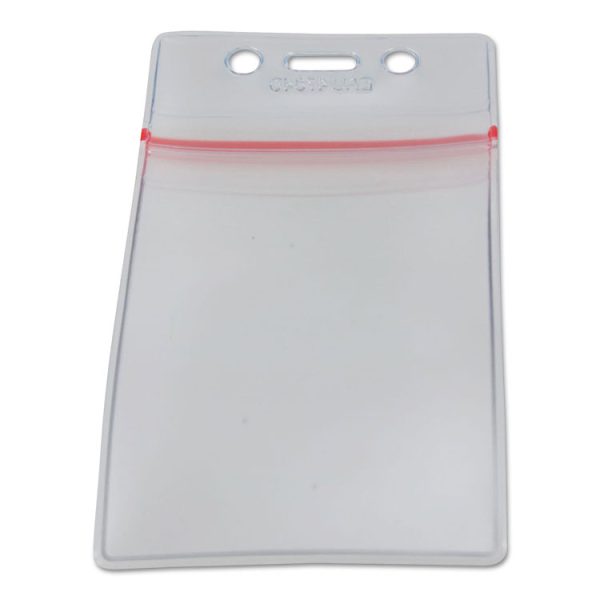 Sealable Cardholder, Vertical, 2.62 X 3.75, Clear, 50/pack - Image 5