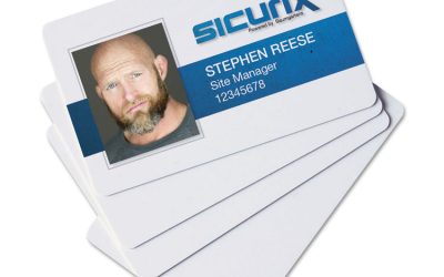 Sicurix Blank Id Card, 2 1/8 X 3 3/8, White, 100/pack