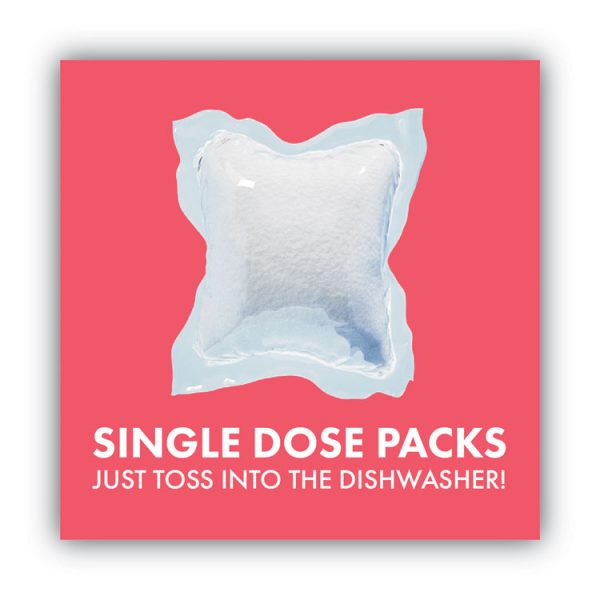 Dishwasher Detergent Power Packs, Citrus Zest, 48 Tab Pouch, 6/carton - Image 4