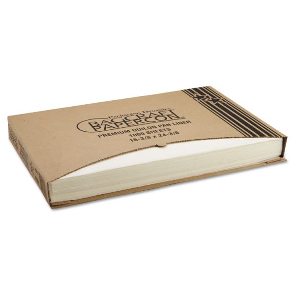 Grease-Proof Quilon Pan Liners, 16.38 X 24.38, White, 1,000 Sheets/carton