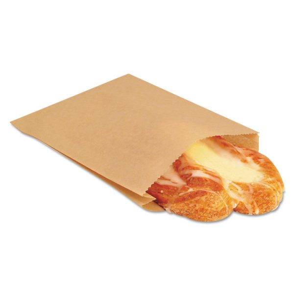 Ecocraft Grease-Resistant Sandwich Bags, 6.5" X 8", Natural, 2,000/carton