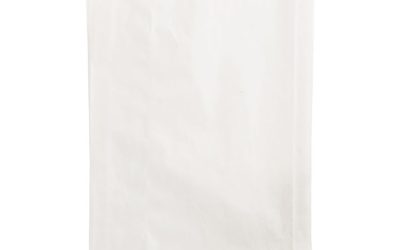 Grease-Resistant Single-Serve Bags, 6.5″ X 8″, White, 2,000/carton