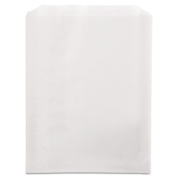 Grease-Resistant Single-Serve Bags, 6.5" X 8", White, 2,000/carton - Image 2