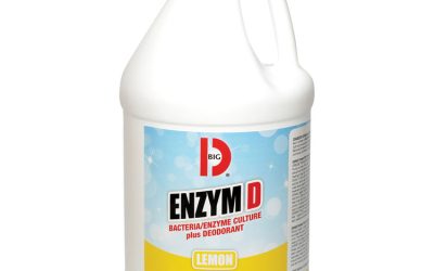 Enzym D Digester Liquid Deodorant, Lemon, 1 Gal Bottle, 4/carton