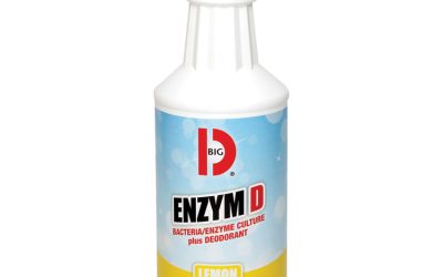 Enzym D Digester Liquid Deodorant, Lemon, 32 Oz Bottle, 12/carton