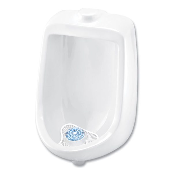 Extra Duty Urinal Screen With Non-Para Block, Evergreen With Enzymes Scent, White, Dozen - Image 2