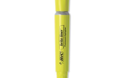 Brite Liner Tank-Style Highlighter Value Pack, Yellow Ink, Chisel Tip, Yellow/black Barrel, 36/pack