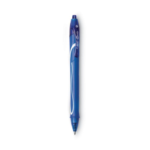 Gel-Ocity Quick Dry Gel Pen, Retractable, Medium 0.7 Mm, Blue Ink, Blue Barrel, Dozen - Image 5