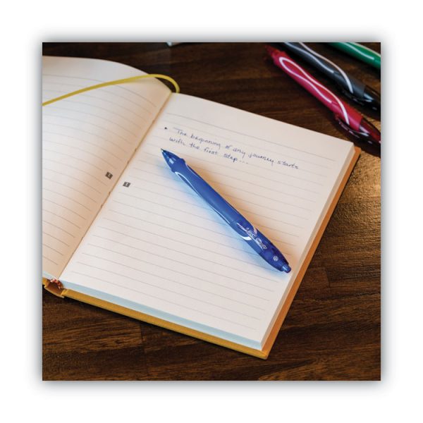 Gel-Ocity Quick Dry Gel Pen, Retractable, Medium 0.7 Mm, Blue Ink, Blue Barrel, Dozen - Image 6
