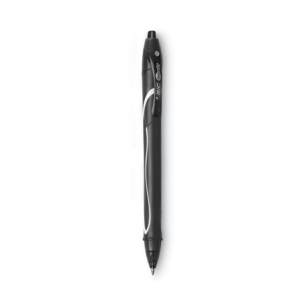 Gel-Ocity Quick Dry Gel Pen, Retractable, Medium 0.7 Mm, Black Ink, Black Barrel, Dozen - Image 2