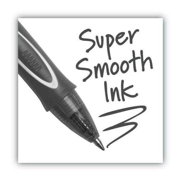 Gel-Ocity Quick Dry Gel Pen, Retractable, Medium 0.7 Mm, Black Ink, Black Barrel, Dozen - Image 6