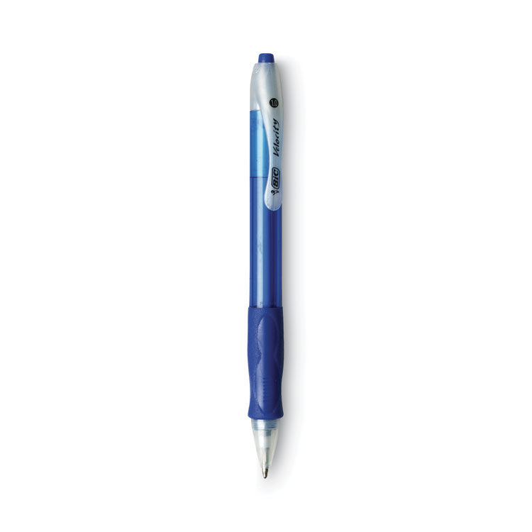 Velocity Easy Glide Ballpoint Pen Value Pack, Retractable, Medium 1 mm, Blue Ink, Translucent Blue Barrel, 36/Pack - Image 2