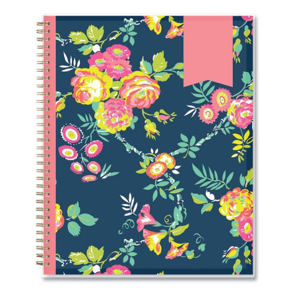 Day Designer Peyton Create-Your-Own Cover Weekly/Monthly Planner, Floral Artwork, 11 x 8.5, Navy, 12-Month (Jan-Dec): 2024 - Image 2