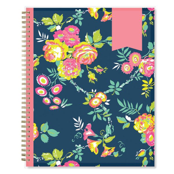 Day Designer Peyton Create-Your-Own Cover Weekly/Monthly Planner, Floral, 11 x 8.5, Navy, 12-Month (July to June): 2023-2024 - Image 4