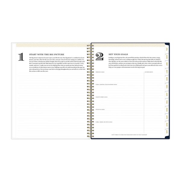 Day Designer Peyton Create-Your-Own Cover Weekly/Monthly Planner, Floral, 11 x 8.5, Navy, 12-Month (July to June): 2023-2024 - Image 5