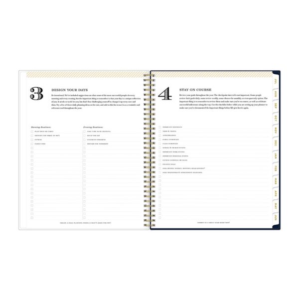Day Designer Peyton Create-Your-Own Cover Weekly/Monthly Planner, Floral, 11 x 8.5, Navy, 12-Month (July to June): 2023-2024 - Image 6