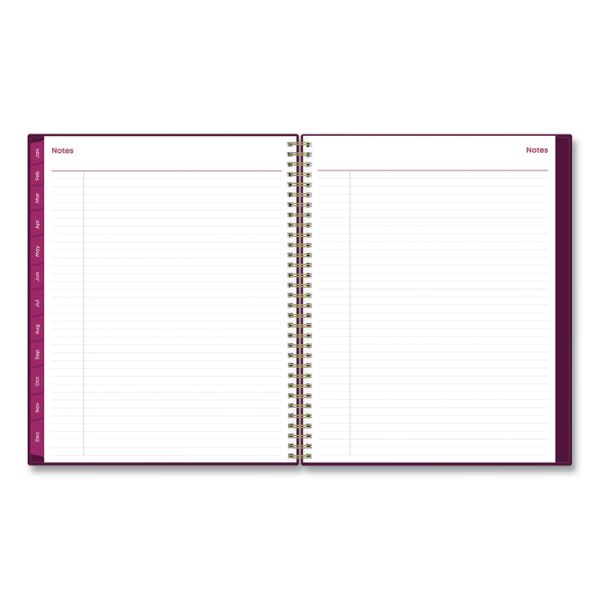 Gili Weekly/Monthly Planner, Gili Jewel Tone Artwork, 11 x 8.5, Plum Cover, 12-Month (Jan to Dec): 2024 - Image 7