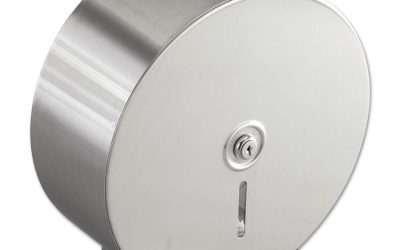 Jumbo Toilet Tissue Dispenser, 10.66 x 4.5 x 10.63, Silver