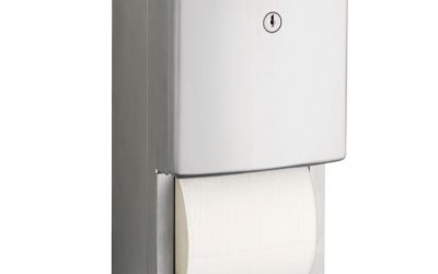 ConturaSeries Two-Roll Tissue Dispenser, 6.08 x 5.94 x 11, Stainless Steel
