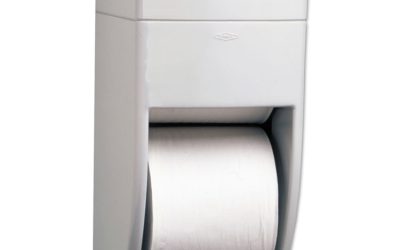 Matrix Series Two-Roll Tissue Dispenser, 6.25 x 6.88 x 13.5, Gray