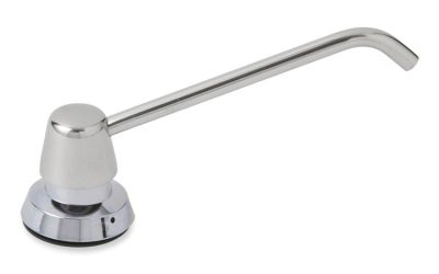 Counter-Mounted Soap Dispenser, 34 oz,  3 x 4 x 6, Stainless Steel