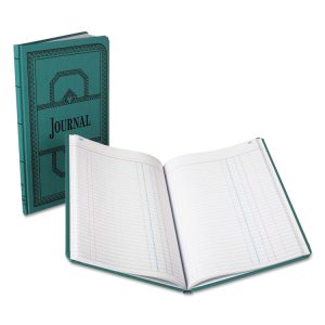 Account Journal, Journal-Style Rule, Blue Cover, 11.75 X 7.25 Sheets, 150 Sheets/book