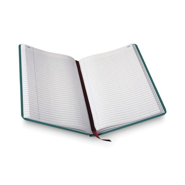 Account Record Book, Record-Style Rule, Blue Cover, 11.75 X 7.25 Sheets, 300 Sheets/book - Image 3