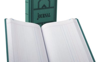 Account Journal, Journal-Style Rule, Blue Cover, 11.75 X 7.25 Sheets, 500 Sheets/book