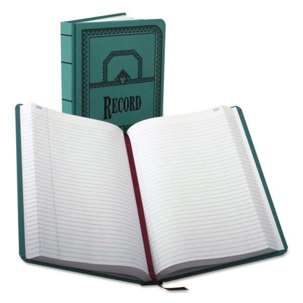 Account Record Book, Record-Style Rule, Blue Cover, 11.75 X 7.25 Sheets, 500 Sheets/book