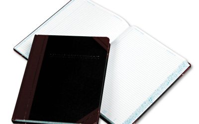 Laboratory Notebook, Data/Lab-Record Format, Black/Red Cover, (300) 10.38 x 8.13 Sheets