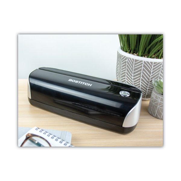 12-Sheet Electric Three-Hole Punch, 9/32" Holes, Black - Image 3