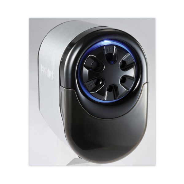 Quietsharp Glow Classroom Electric Pencil Sharpener, Ac-Powered, 6.13 X 10.69 X 9, Silver/black - Image 2