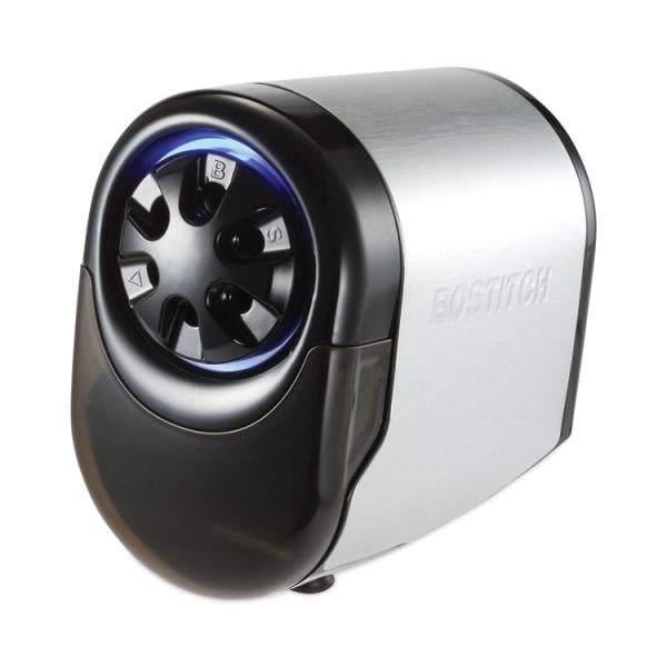 Quietsharp Glow Classroom Electric Pencil Sharpener, Ac-Powered, 6.13 X 10.69 X 9, Silver/black - Image 3