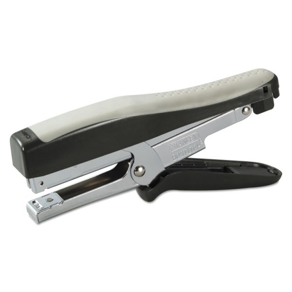 Standard Plier Stapler, 20-Sheet Capacity, 0.25" Staples, 2.5" Throat, Black/gray